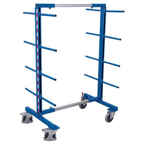 Carrello cantilever bifronte 1400x830 mm - Portata 400 kg,