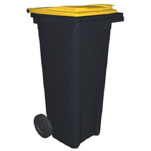 Cassonetto 140 L grigio/giallo,