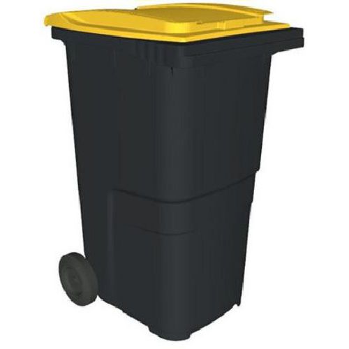 Cassonetto 240 L grigio/giallo,