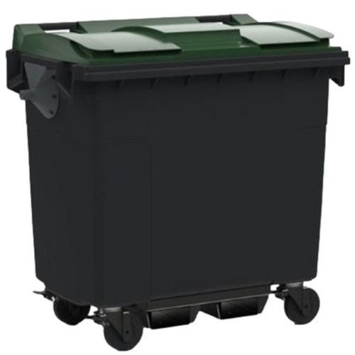 Cassonetto 770L Coperch Verde Passag Forca+Ri nforzo Fondo,