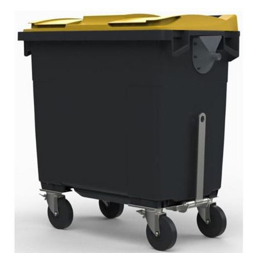 Cassonetto 770L Coperch Giallo Timon D'Attacc o+Rinforz Fond,