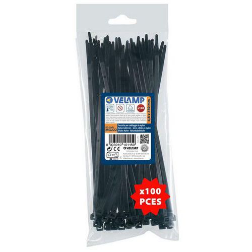 Fascette nere in nylon - 4,8x350 - 100 pz,