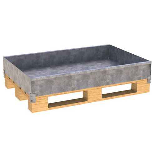 Vasca di raccolta su pallet 1200x800 - Galvanizzato,