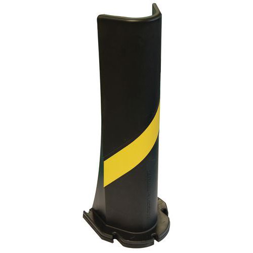 Protezione pavimenti angolare Pargom 120mmx500mm nero/giallo,