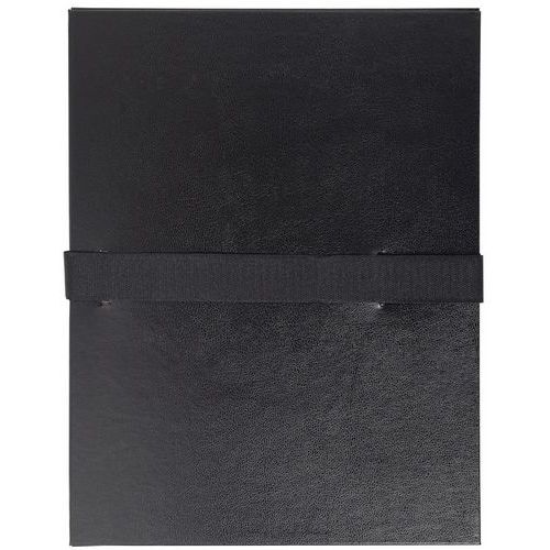 Cartelletta con retro estendibile Balacron e cinturino in velcro - nero,