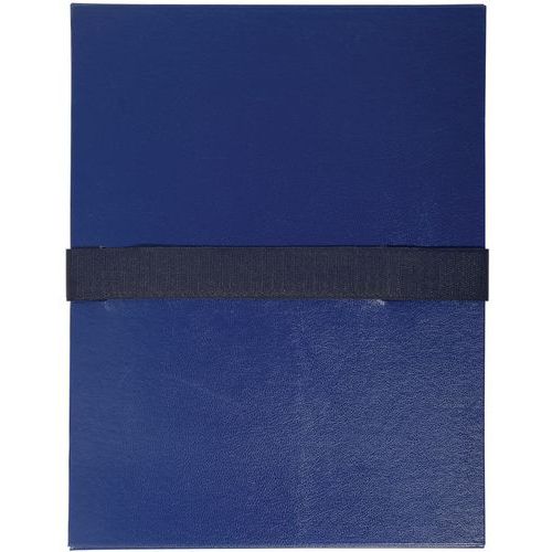 Cartelletta con retro estendibile Balacron e cinturino in velcro - blu marino,