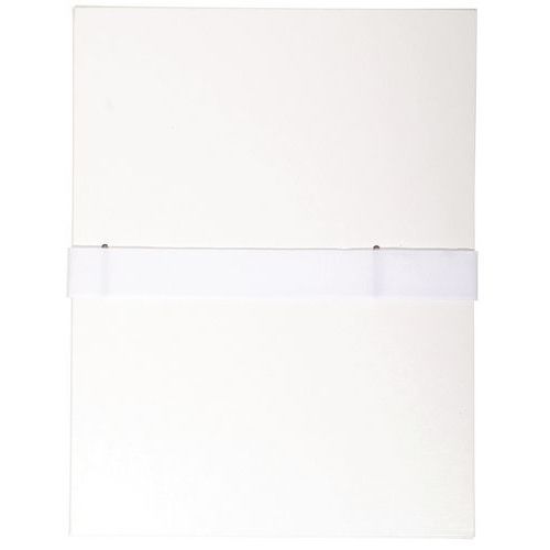 Cartelletta con retro estendibile Balacron e cinturino in velcro - bianco,