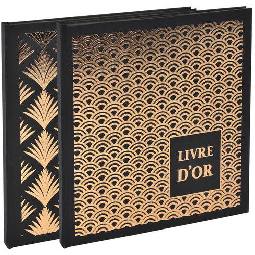 Libro degli ospiti 140 pagine 21 x 19 cm fantasia PALMYRE assort.,