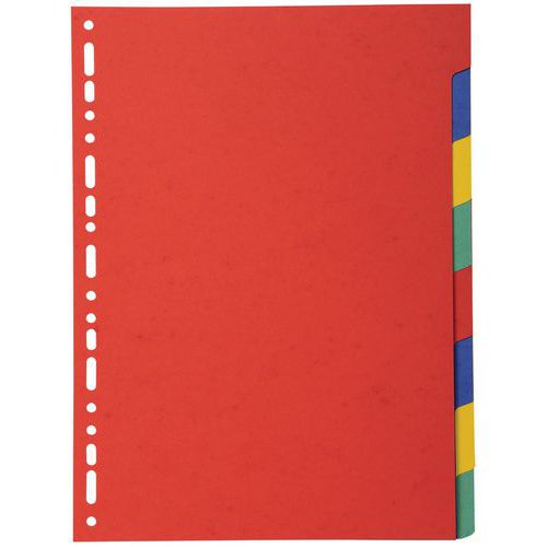 Intercalari in cartoncino marmorizzato 220 g 8 posizioni - A4,