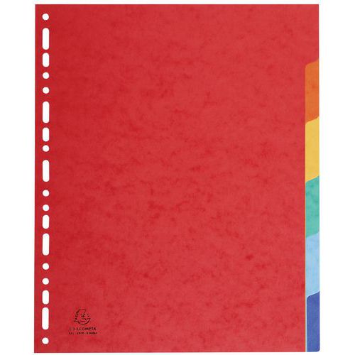 Intercalari in cartoncino lucido 400 g 6 posizioni - A4 max,