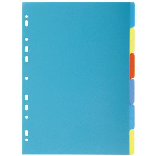 Intercalari in polipropilene riciclato Forever 6 posizioni - A4,