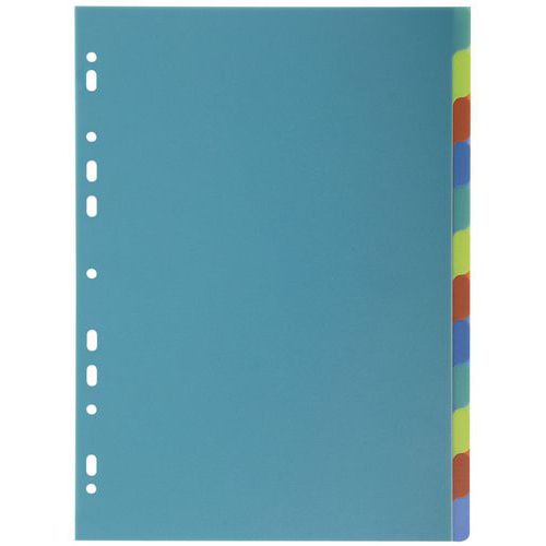 Intercalari in polipropilene riciclato Forever 12 posizioni - A4,