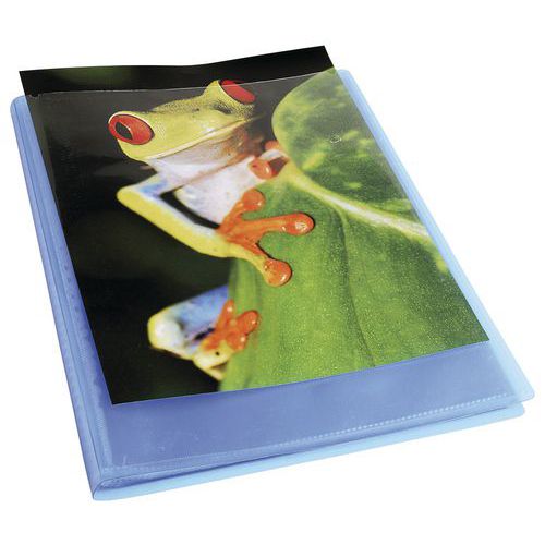 Portalist. PP semirigido Kreacover 120 facciate A4 blu,