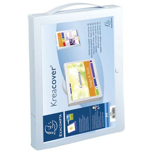 Valigetta con manico rimovibile PP opaco 8/10 Krea C. Bianco,