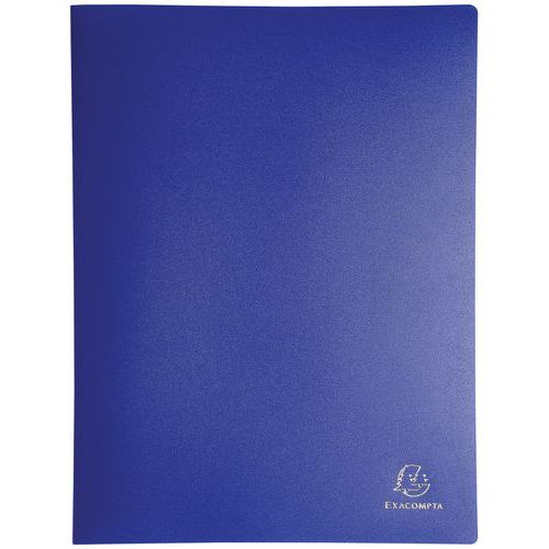 Portalist. PP opaco tas. crystal 60 facciate A4 col. assortito,