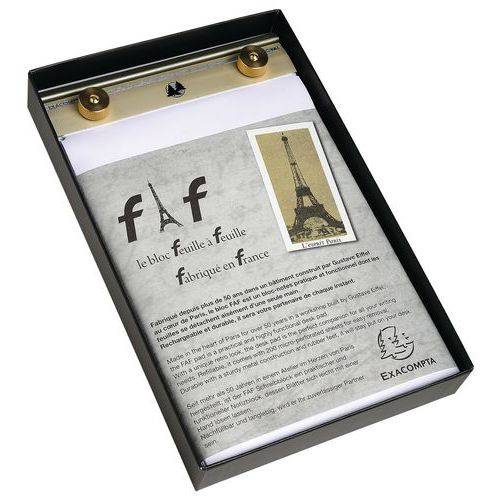 Bloc-notes a foglio singolo completo 21 x 13,5 cm N. 4 tinta unita,