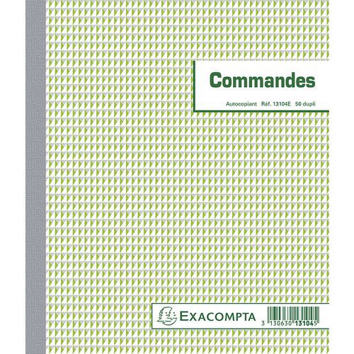 Blocchetto ordini, 21 x 18 cm, con 50 foglietti di carta autocopiante in duplice copia,