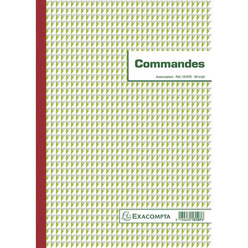 Blocchetto ordini, 29,7 x 21 cm, con 50 foglietti di carta autocop. in triplice copia,