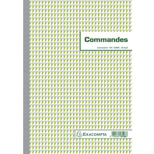 Blocchetto ordini, 29,7 x 21 cm, con 50 foglietti di carta autocopiante in duplice copia,