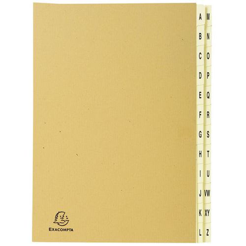 Classificatore rigido 24 scomp. A-Z Forever Kraft A4 marrone,