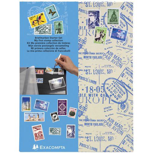 Kit filatelia Air Mail La Mia Prima Collezione di francobolli,