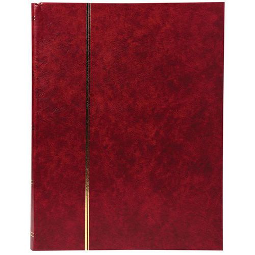 Album per francobolli in ecopelle 32 pagine nere 22,5 x 30,5 cm Rosso,