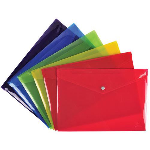 Bustina Iderama a pressione in PP 33 x 23 cm Colori assortiti,