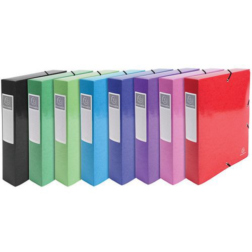 Scatola portadoc. Retro da 60 mm 600 grammi Iderama A4 col. assort.,