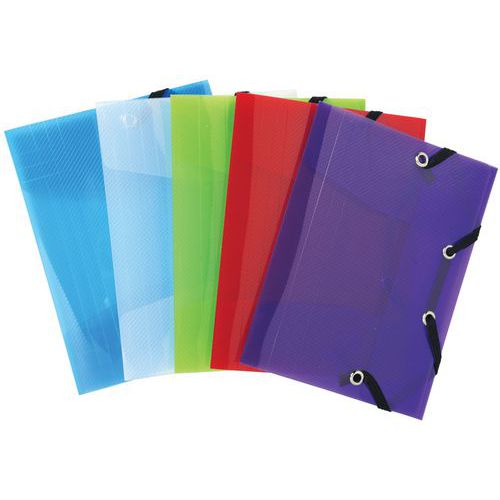 cart. con elast. 3 lem. PP Crystal Colours 12 x 16 cm assort,