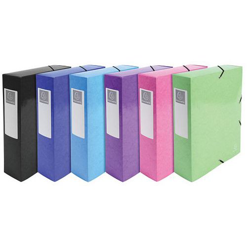 Scatola portadoc. Retro da 80 mm 600 grammi Iderama A4 col. assort.,