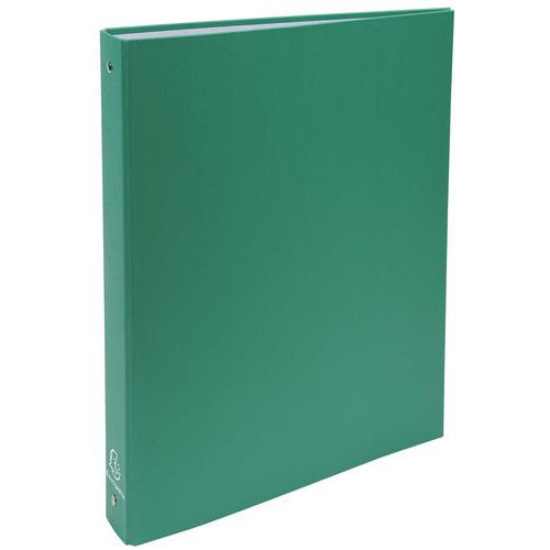 Raccoglitore foderato in PP 4 anelli 30 mm - A4 - Verde scuro,