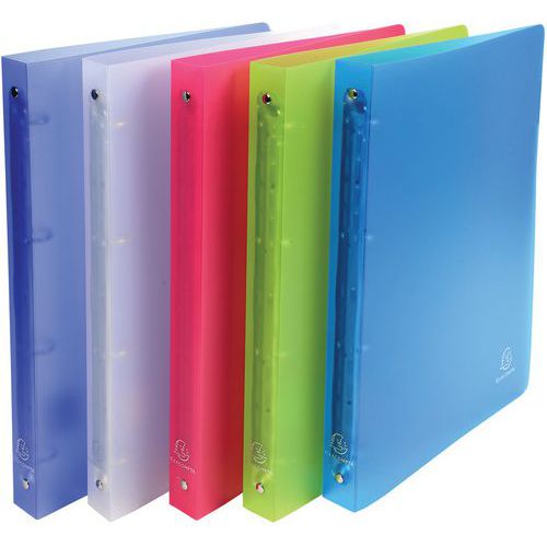 Raccoglitori 4 anelli 20 mm PP Chromaline A4 Colori assortiti,