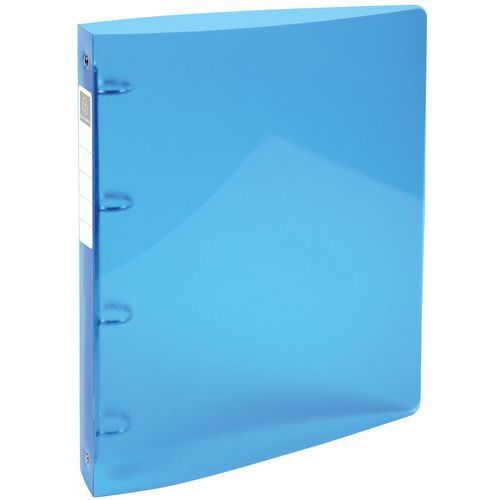 Racc. 4 anelli 30 mm IDERAMA PP 7/10 A4 maxi Azzurro,