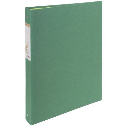 Racc. foderato carta 4 anelli 30 mm Forever A4 Verde scuro,