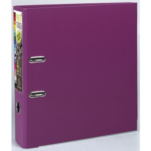 Raccoglitore a leva Prem'Touch - Retro da 80 mm - A4 maxi Fucsia,