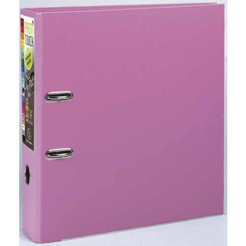 Racc. Prem'Touch int. ed est. in PP Retro da 80 mm A4 maxi Rosa,