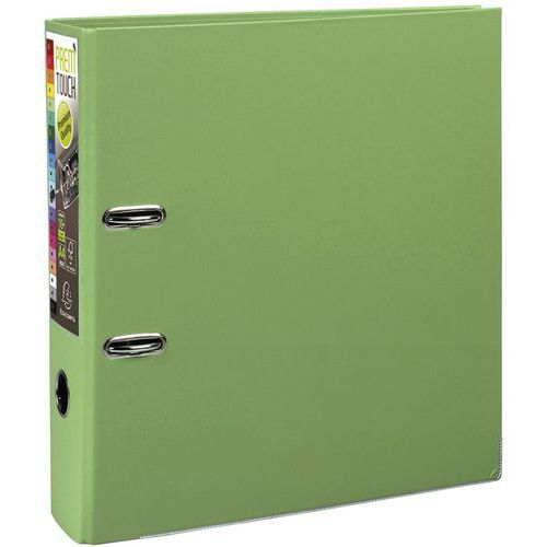 Raccoglitore a leva Prem'Touch - Retro da 80 mm - A4 maxi Verde anice,