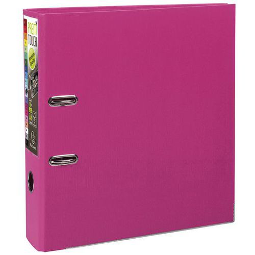 Raccoglitore a leva Prem'Touch - Retro da 80 mm - A4 maxi Lampone,