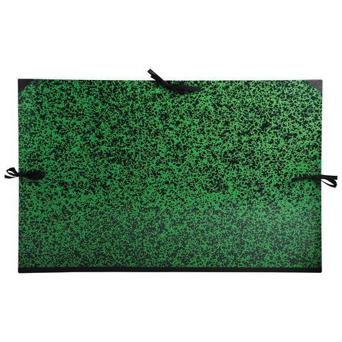 Cartella da disegno Annonay + nastri 80 x 120 cm per Formato 75 x 106 cm Verde,
