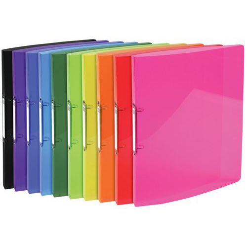 Racc. 2 anelli 15 mm IDERAMA PP 5/10 A4 Colori assortiti,