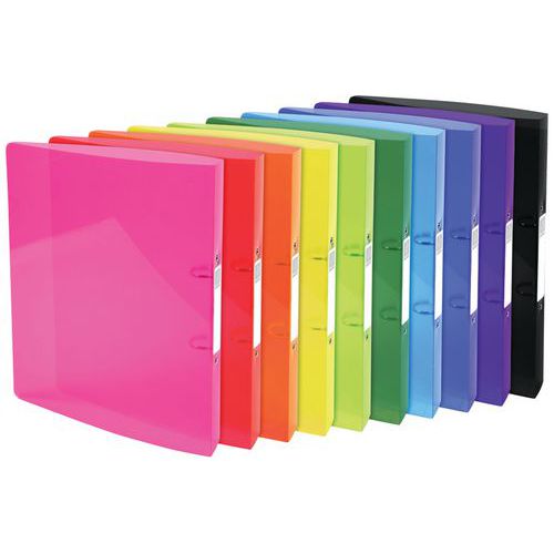 Racc. 2 anelli 30 mm IDERAMA PP A4 maxi Colori assortiti,