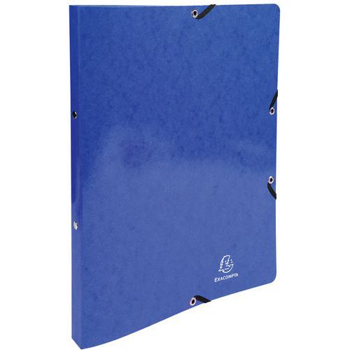 Raccoglitore con elastici 2 anelli 15 mm Iderama A4 Blu scuro,