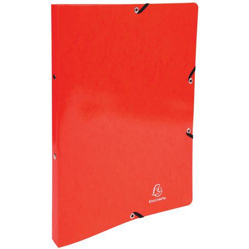 Raccoglitore con elastici 2 anelli 15 mm Iderama - A4 - Rosso,