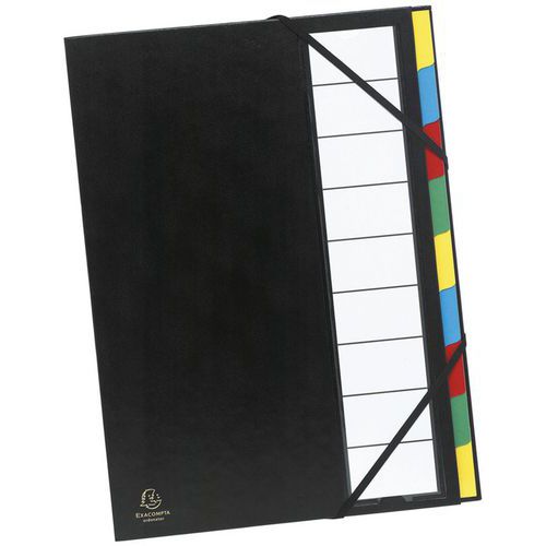 Classificatore rigido Ordonator retro estend. 9 scomp. col. assort.,