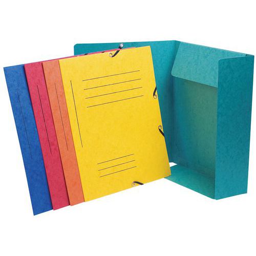 cart. con elast. Stamp. 3 lemb. cart luc. A4 col. assort,