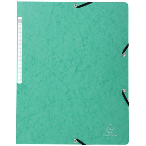 Cartelletta con elastico senza lembi cartoncino lucido 355 g/m² A4 nero,