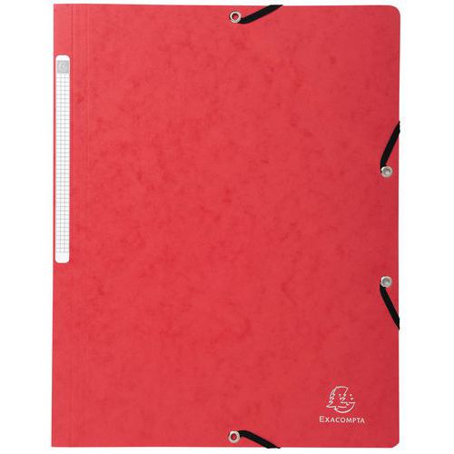 Cartelletta con elastico senza lembi cartoncino lucido 355 g/m² A4 rosso,