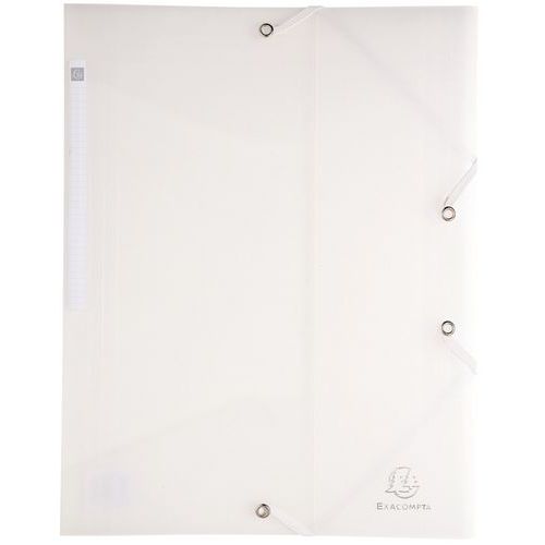 Cartelletta con elastico 3 lembi PP 5/10 Chromaline A4 incolore,