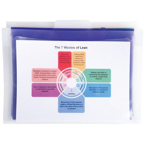 Classificatore da parete a 6 scomparti Crystal - A4,