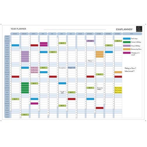 Planner magnetico annuale - testi in inglese,